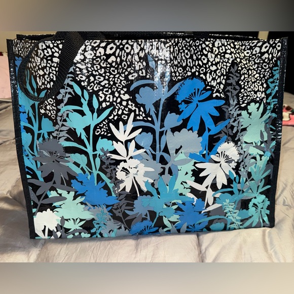 Vera Bradley Floral/Leopard Reusable Grocery tote! - Picture 4 of 6